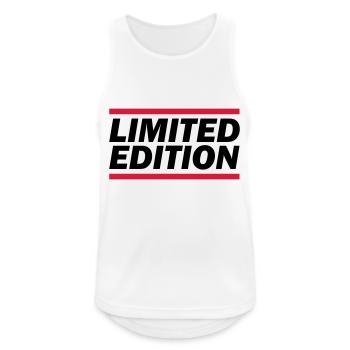 limited edition 02 - Männer Tank Top atmungsaktiv - Weiß - Vorne - Nick (188cm)