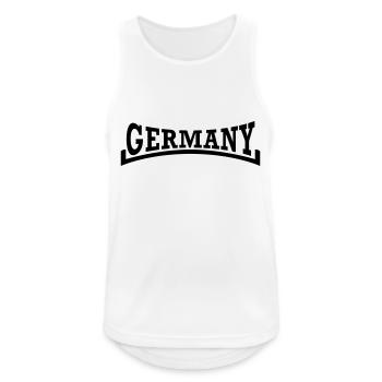 Allemagne style - Débardeur respirant Homme - blanc - Devant - Nick (188cm)