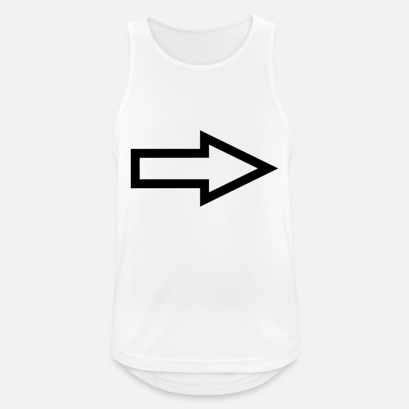 pfeil - Männer Tank Top atmungsaktiv - Weiß