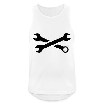 tools - Men's Breathable Tank Top - white - Front - Nick (188cm)