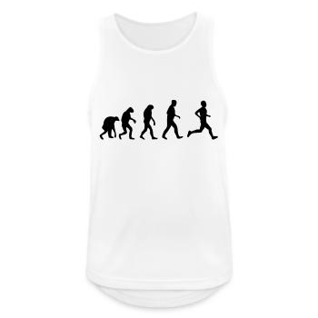 running evolution - Men's Breathable Tank Top - white - Front - Nick (188cm)