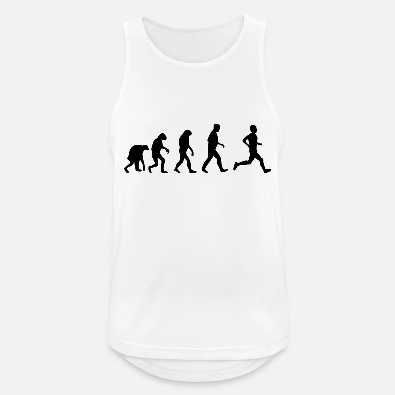running evolution - Men's Breathable Tank Top - white