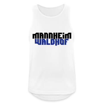 mannheim waldhof - Männer Tank Top atmungsaktiv - Weiß - Vorne - Nick (188cm)