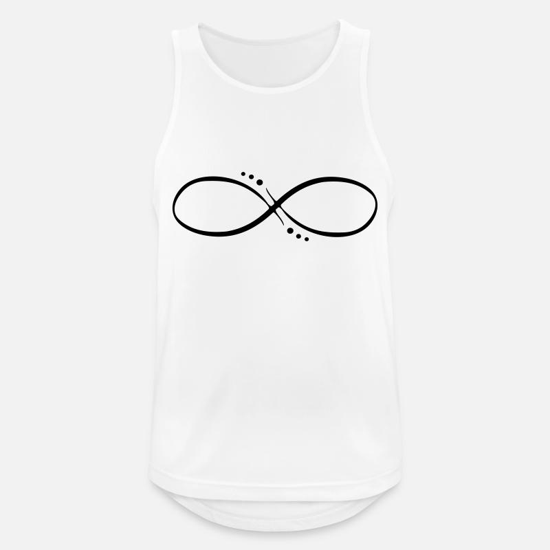 Infinity symbol infinity infinity symbol - Men's Breathable Tank Top - white