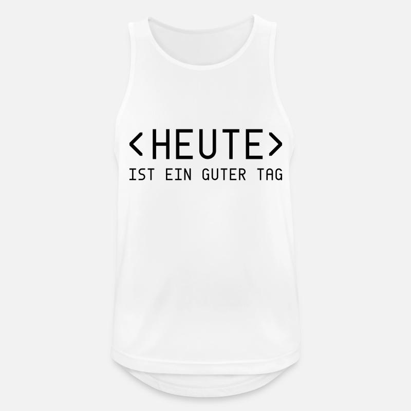 Today Day - Coder - Men's Breathable Tank Top - white