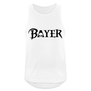 mia san Bayer Skull - Männer Tank Top atmungsaktiv - Weiß - Vorne - Nick (188cm)