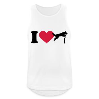 Agility - Männer Tank Top atmungsaktiv - Weiß - Vorne - Nick (188cm)