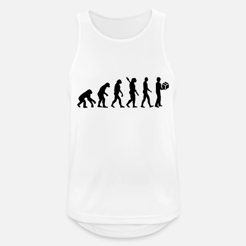 Evolution delivery man - Men's Breathable Tank Top - white