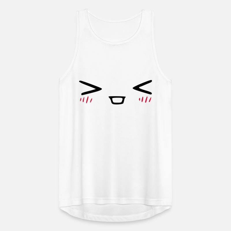 kawaii_face_7 Männer Tank Top atmungsaktiv