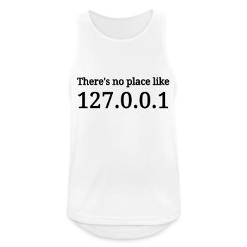 Entwickler / Informatiker / Programmierer / - Männer Tank Top atmungsaktiv - Weiß - Vorne - Nick (188cm)