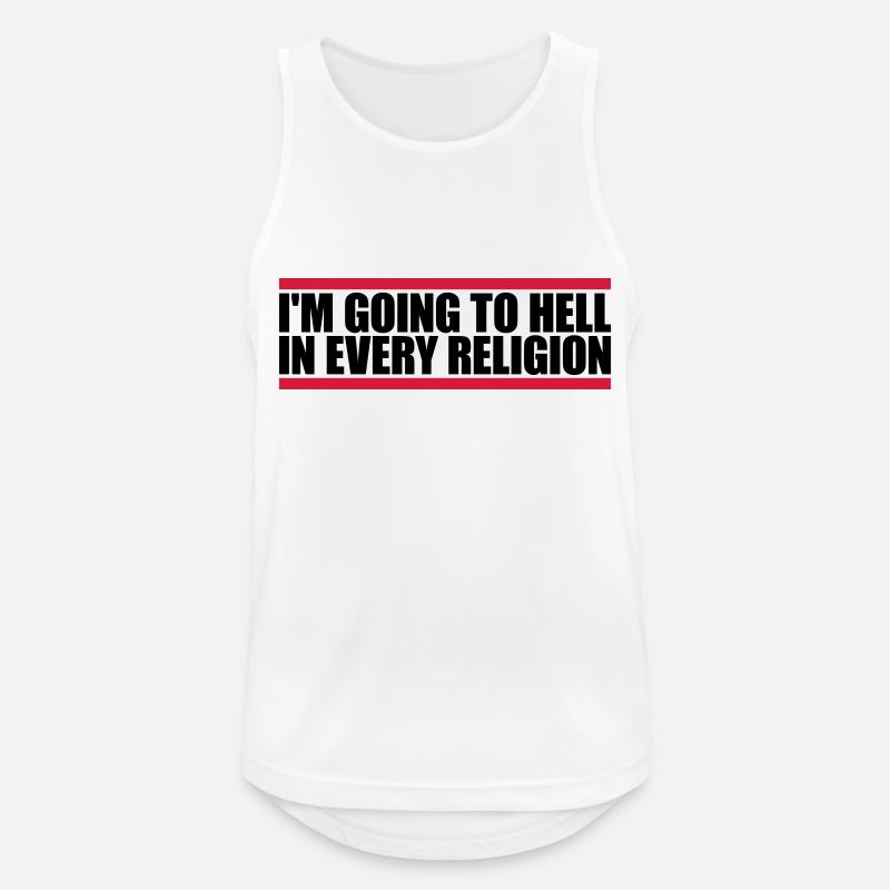 im going to hell - Männer Tank Top atmungsaktiv - Weiß