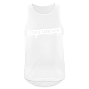 Team Member - Men's Breathable Tank Top - white - Front - Nick (188cm)
