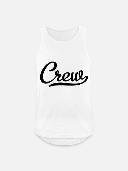 Crew - Men's Breathable Tank Top - white