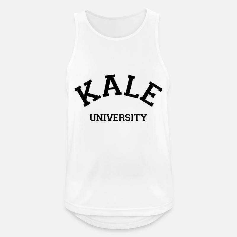 Kale University - Männer Tank Top atmungsaktiv - Weiß