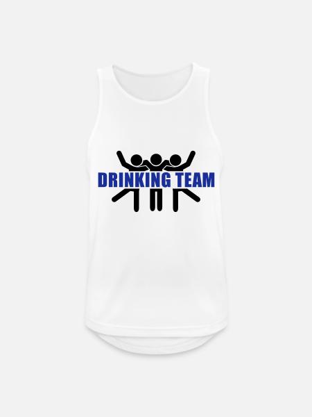 drinking_team__f2 - Men's Breathable Tank Top - white