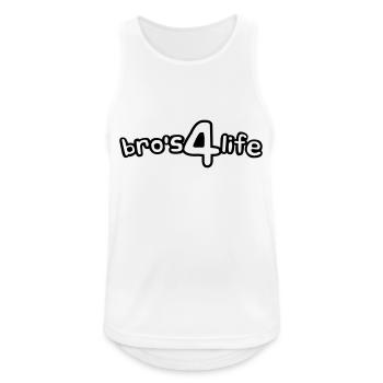 Bros 4 Lice Comic Font - Männer Tank Top atmungsaktiv - Weiß - Vorne - Nick (188cm)