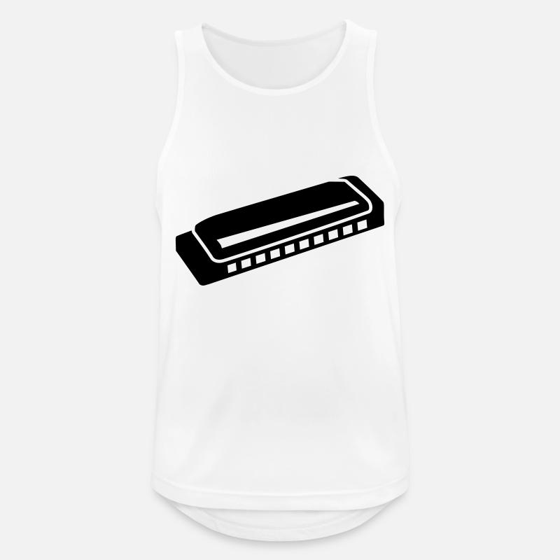 Harmonica - Men's Breathable Tank Top - white