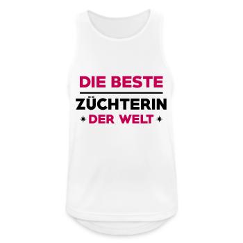Züchter Züchterin Vieh Ackerbau Bauer Landwirt - Männer Tank Top atmungsaktiv - Weiß - Vorne - Nick (188cm)