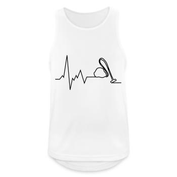 Aspirateur Heartbeat - Débardeur respirant Homme - blanc - Devant - Nick (188cm)
