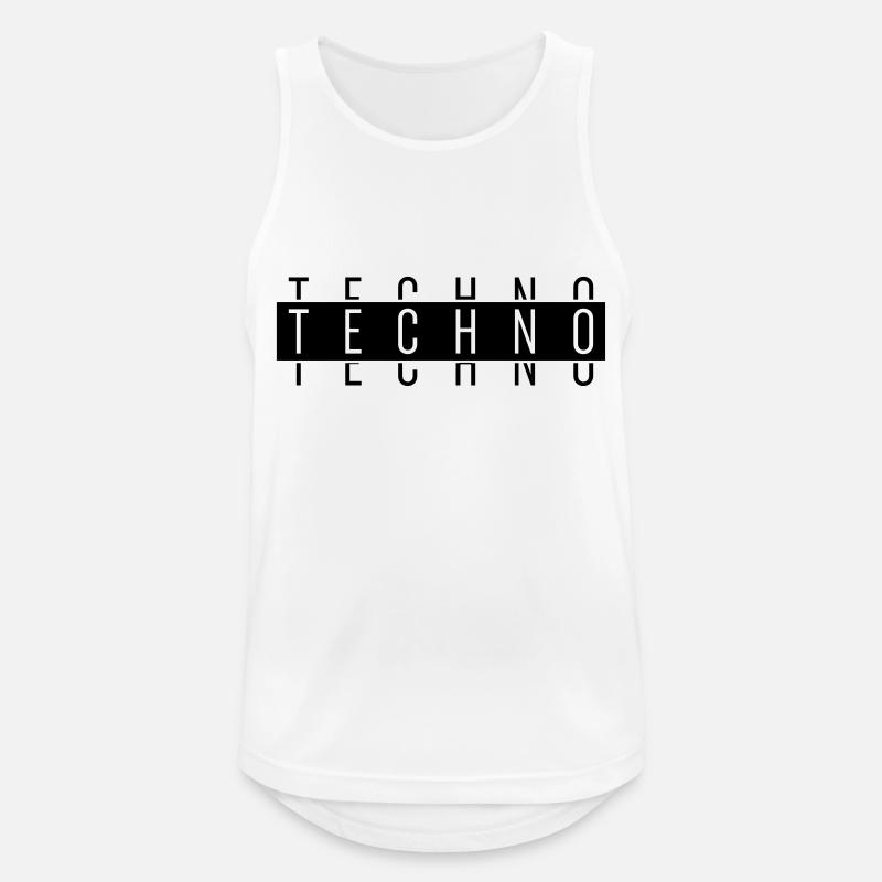 TECHNO TECHNO TECHNO - Men's Breathable Tank Top - white