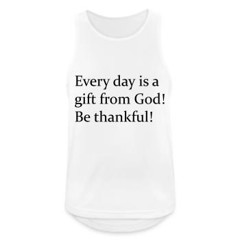 Motivation Sprüche - Männer Tank Top atmungsaktiv - Weiß - Vorne - Nick (188cm)