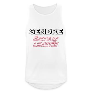 Limited edition GENDRE - Men's Breathable Tank Top - white - Front - Nick (188cm)