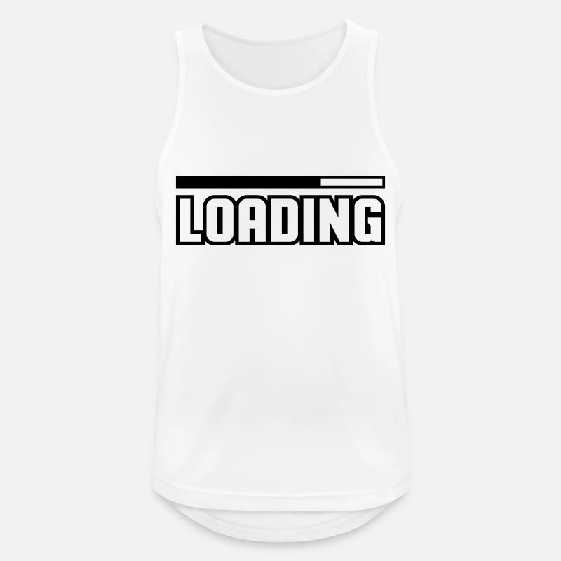 Loading - Men's Breathable Tank Top - white