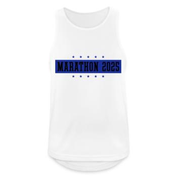 Marathon 2025 - Men's Breathable Tank Top - white - Front - Nick (188cm)