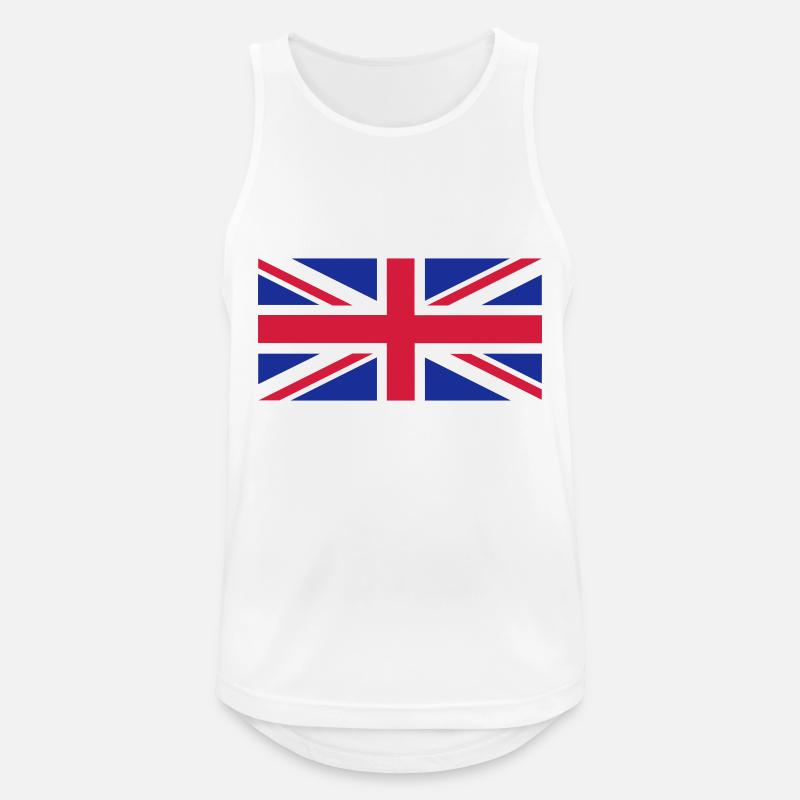 Union Jack - Men's Breathable Tank Top - white