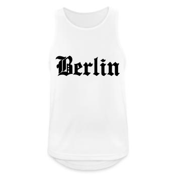 Berlin - Men's Breathable Tank Top - white - Front - Nick (188cm)