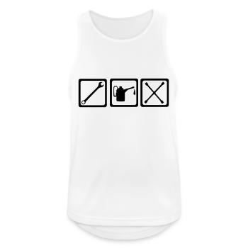 Mechanic - Car - Motor - Men's Breathable Tank Top - white - Front - Nick (188cm)