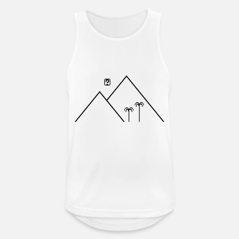 Pixel Pyramiden - Männer Tank Top atmungsaktiv - Weiß