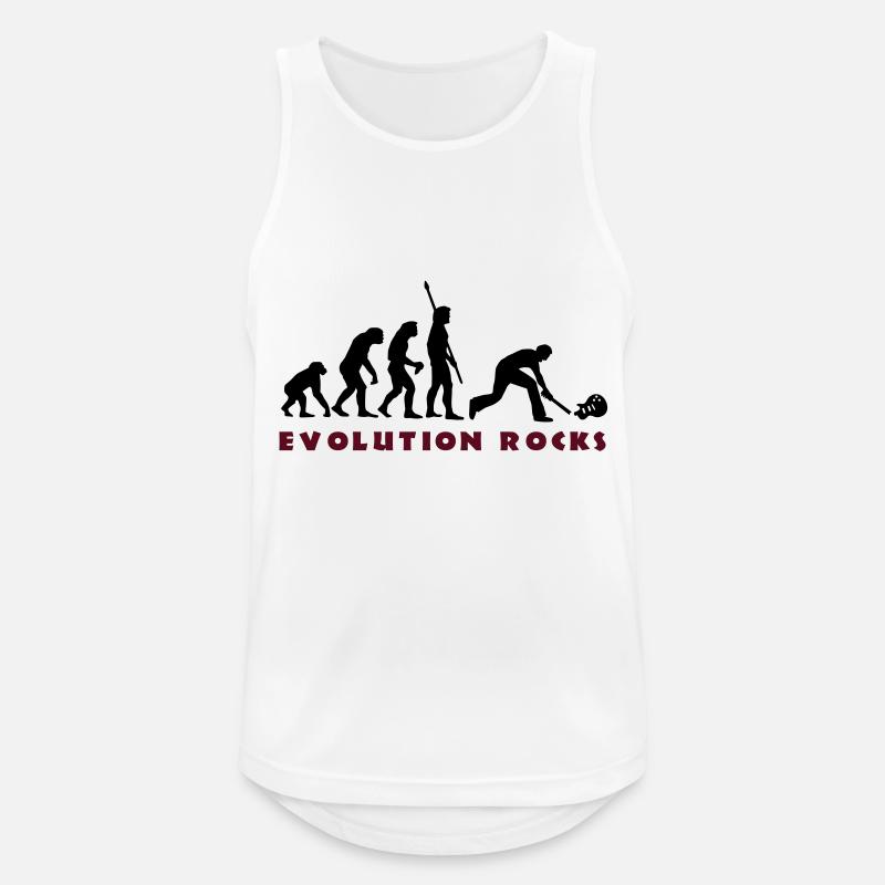 evolution_smash_guitar_01_b_2c - Männer Tank Top atmungsaktiv - Weiß