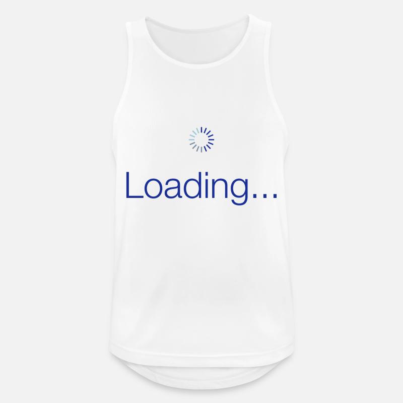 Loading - Männer Tank Top atmungsaktiv - Weiß