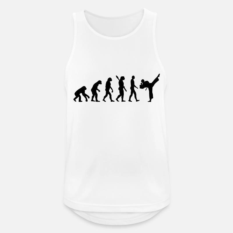 Evolution Karate - Men's Breathable Tank Top - white