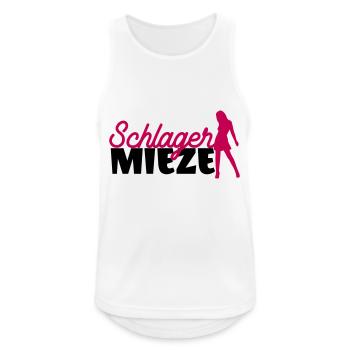 Schlager Mieze Lustiges Motiv Fans - Männer Tank Top atmungsaktiv - Weiß - Vorne - Nick (188cm)