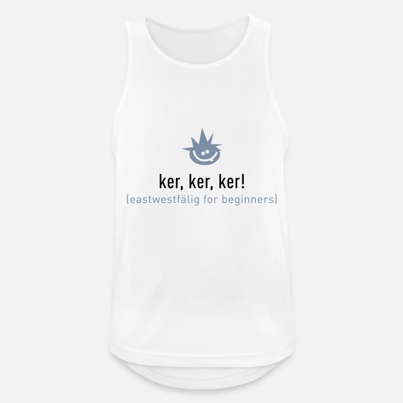 ker, ker, ker - Männer Tank Top atmungsaktiv - Weiß