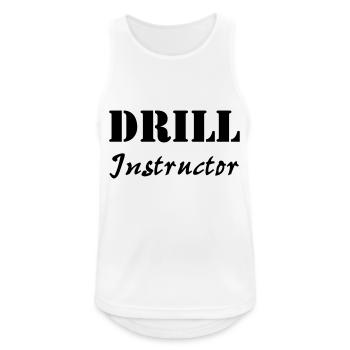 Drill Instructor - Men's Breathable Tank Top - white - Front - Nick (188cm)