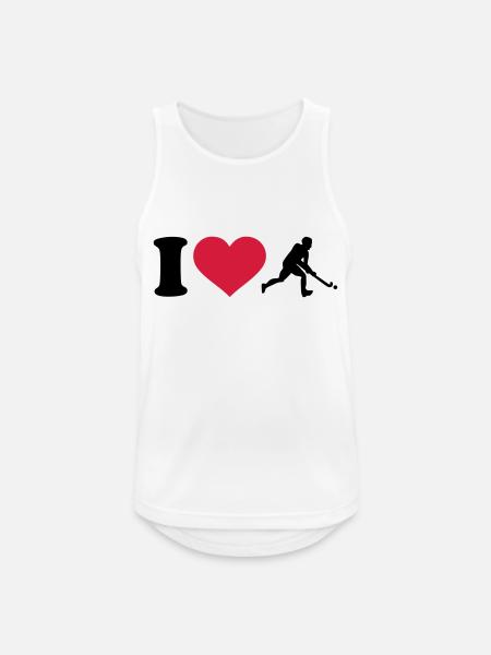 Hockey - Männer Tank Top atmungsaktiv - Weiß