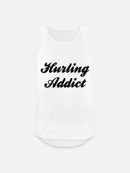 hurling addict - Men's Breathable Tank Top - white