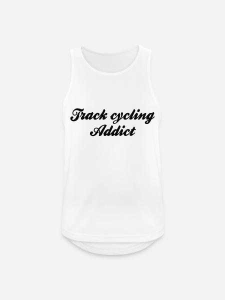 track cycling addict - Men's Breathable Tank Top - white