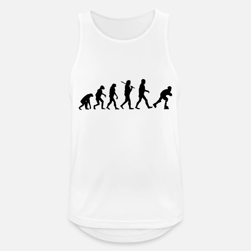 evolution rollerblades - Men's Breathable Tank Top - white