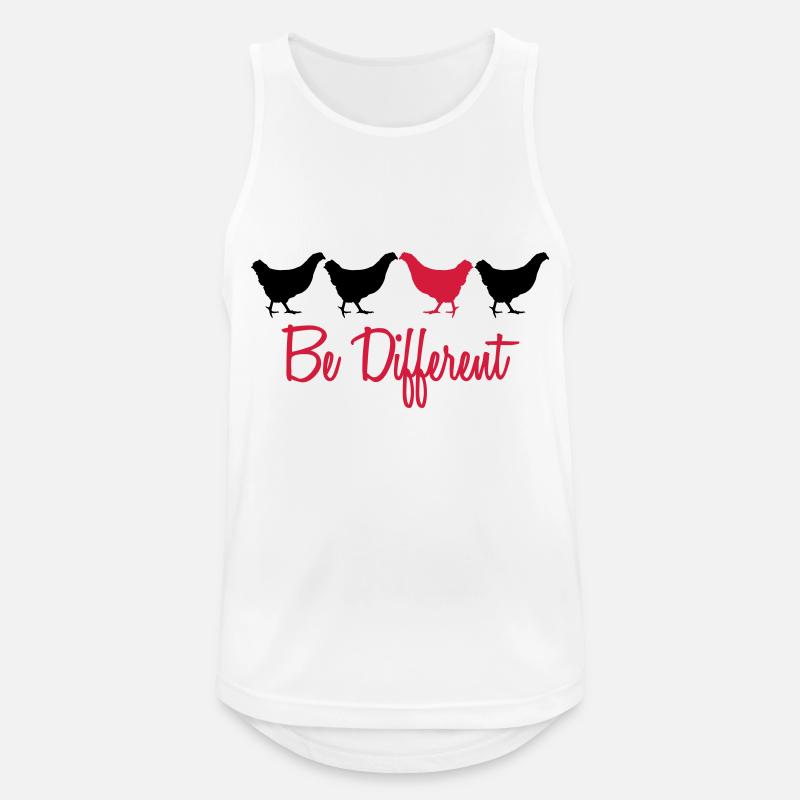 Be Different Hhs mit Text - Men's Breathable Tank Top - white
