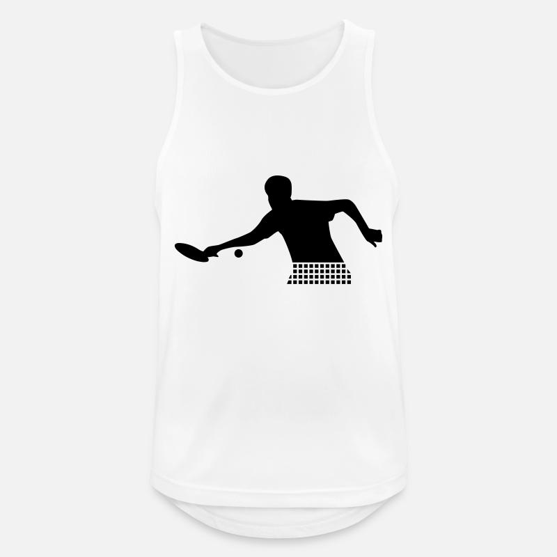 Ping Pong - Tank top męski oddychający - biały
