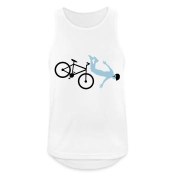 bicycle accident crash bicycle helmet cycling stu - Men's Breathable Tank Top - white - Front - Nick (188cm)