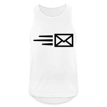 Mail envelope - Men's Breathable Tank Top - white - Front - Nick (188cm)