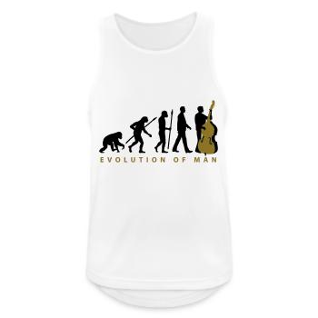 evolution_kontrabass_11_2016_2c02 - Männer Tank Top atmungsaktiv - Weiß - Vorne - Nick (188cm)