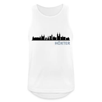 Skyline - Höxter - Männer Tank Top atmungsaktiv - Weiß - Vorne - Nick (188cm)