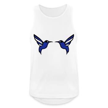 kolibri vogel 2 - Männer Tank Top atmungsaktiv - Weiß - Vorne - Nick (188cm)