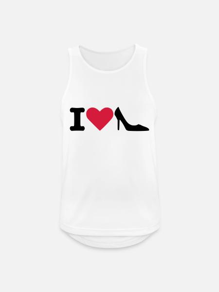 Schuhe - Männer Tank Top atmungsaktiv - Weiß